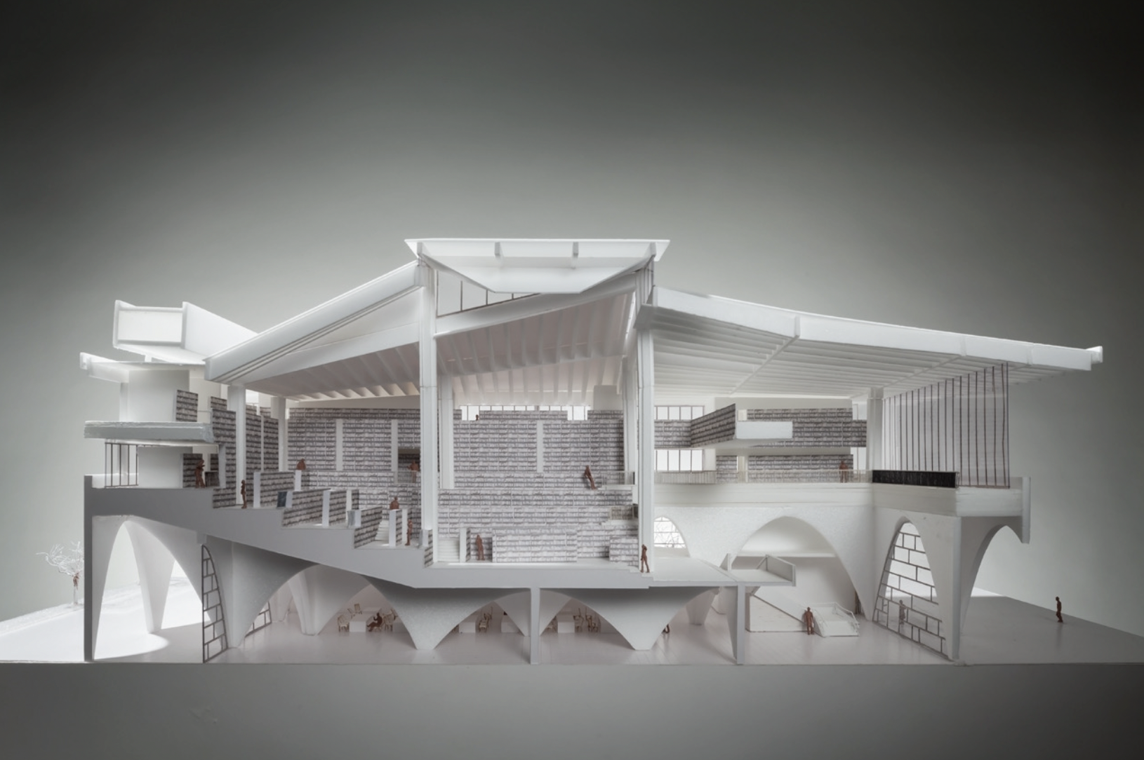 Architectural model of Knowledge Center　Credit: Yoshiyuki Kawazoe Laboratory